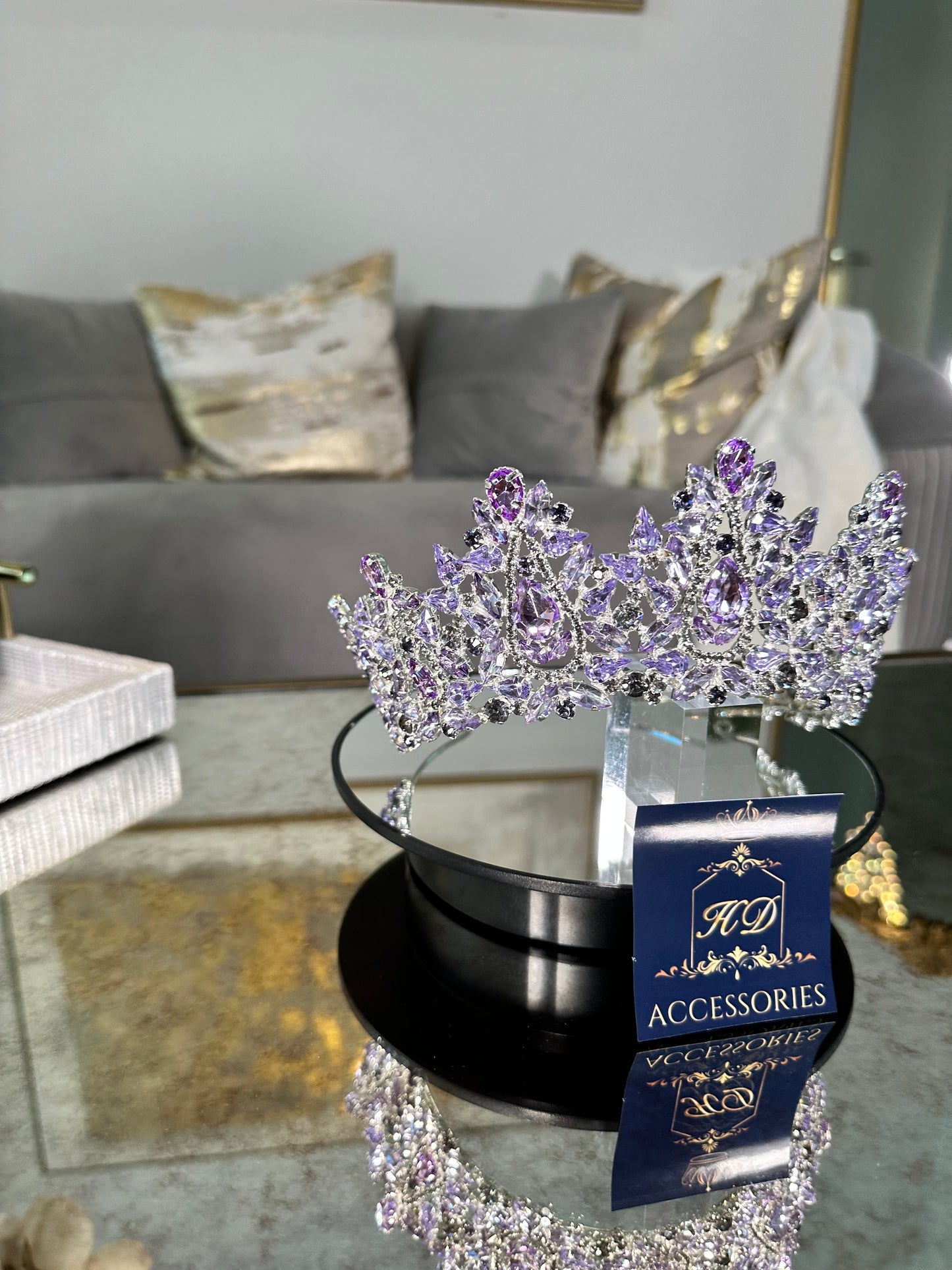 Lilac and Silver Crown