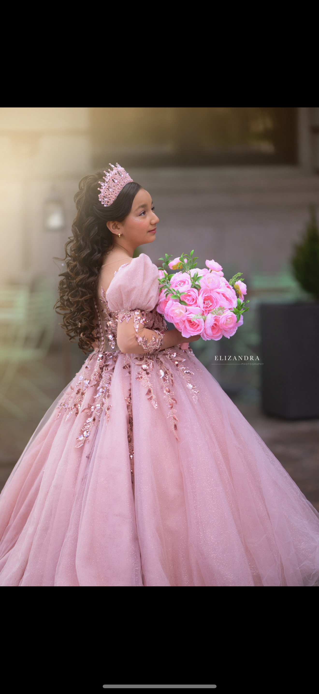 Hot Pink Beaded Crown