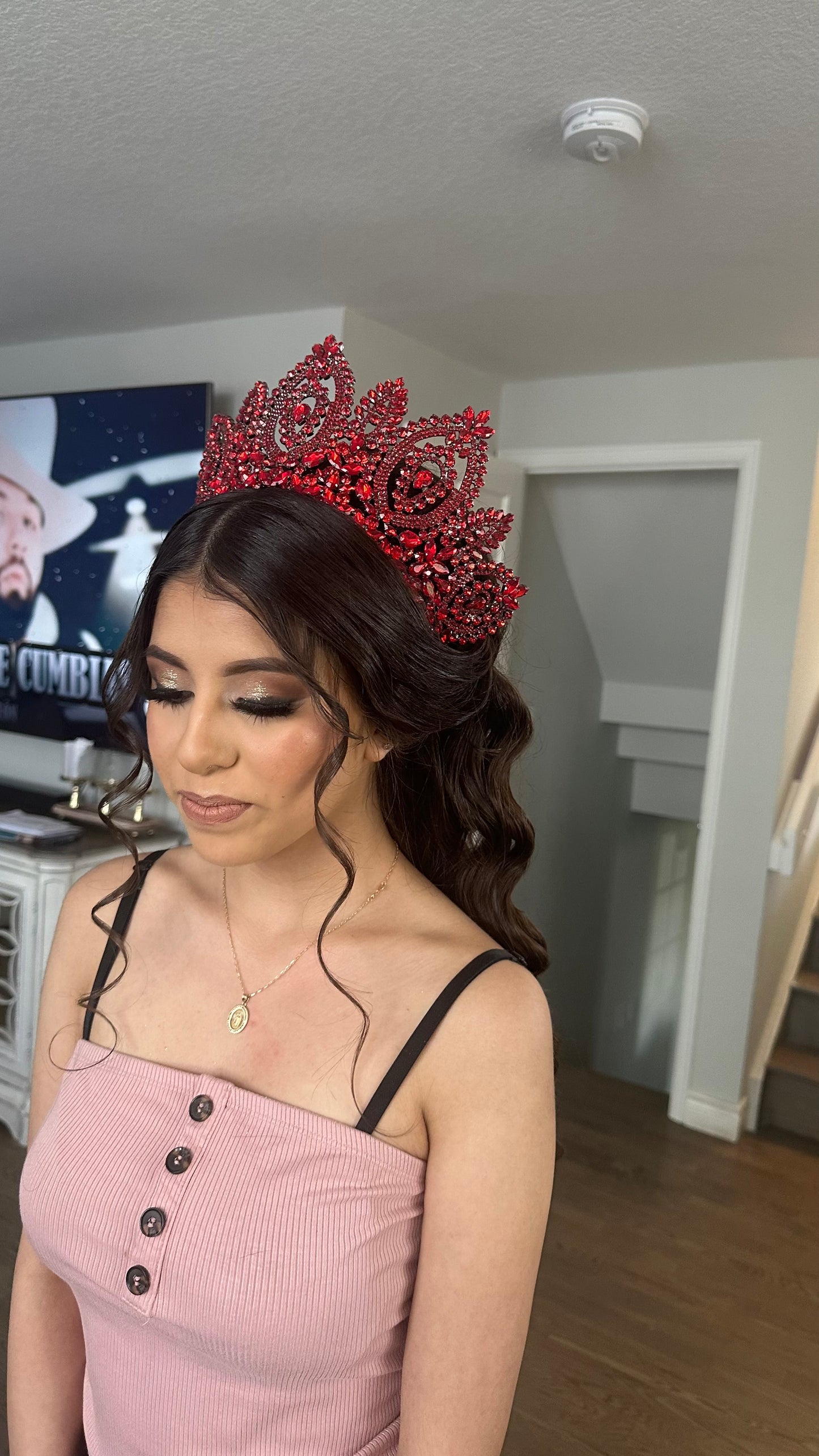 Red Quinceañera Crown