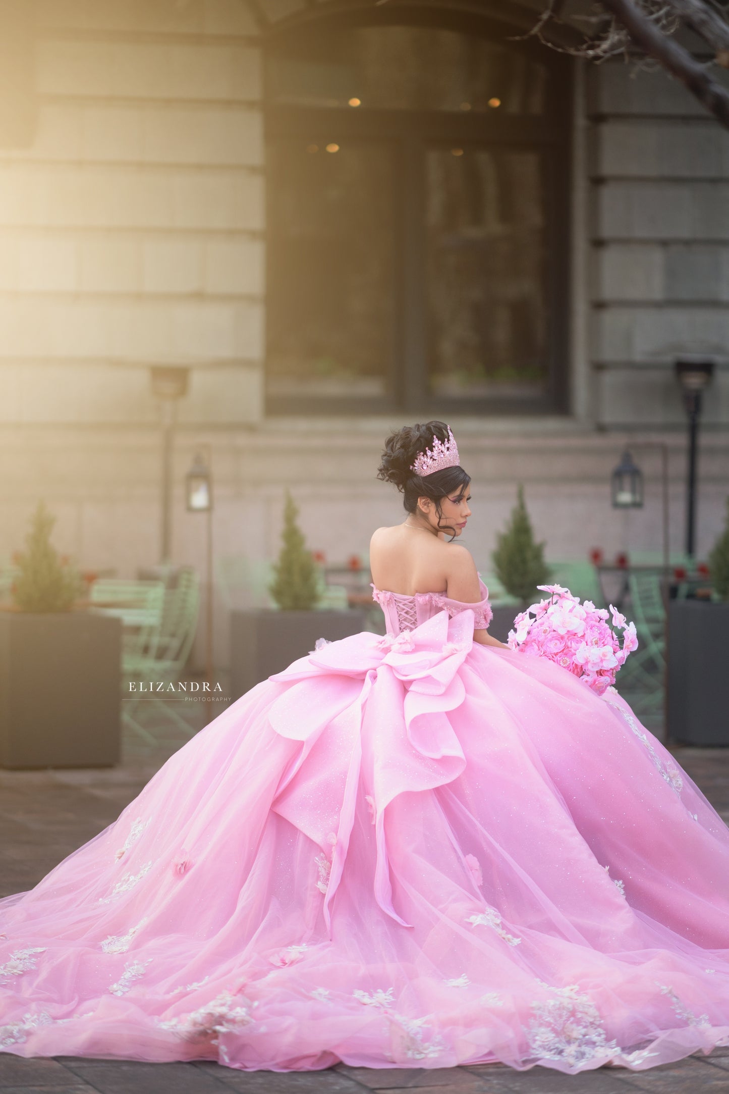 Pink Beaded Crown