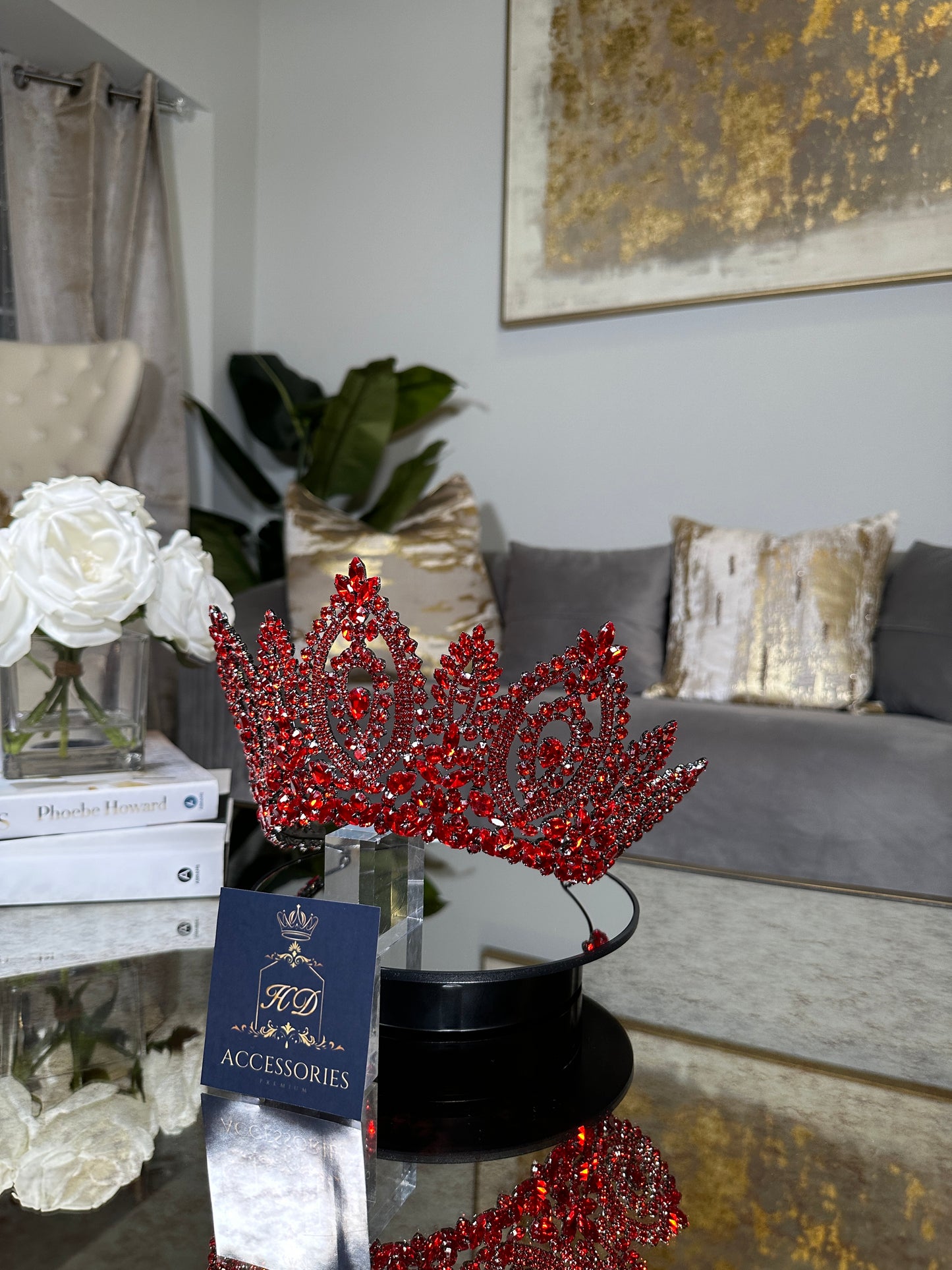 Red Quinceañera Crown