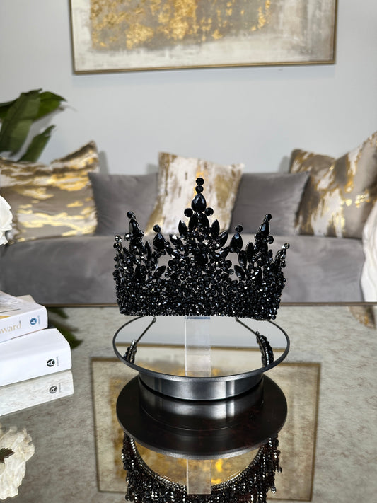 Black Beaded Crown