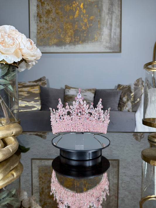 Pink Beaded Crown