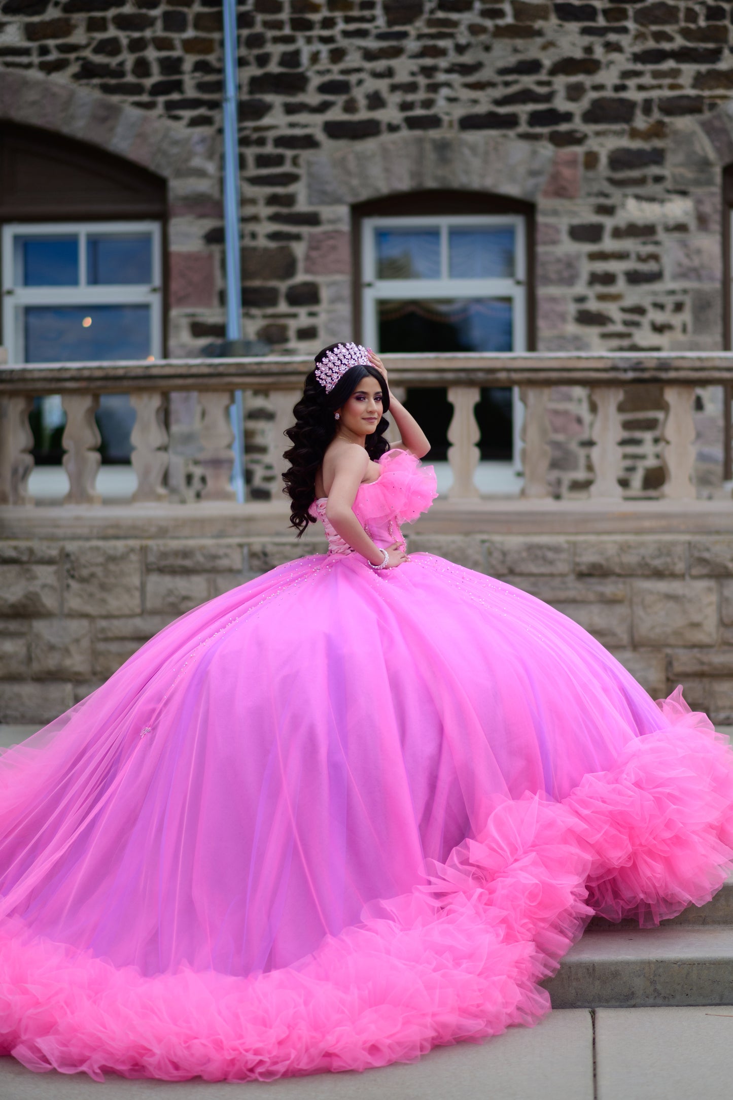 Pink Quinceañera Crown