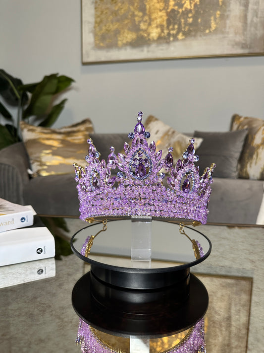 Lilac Beaded Crown