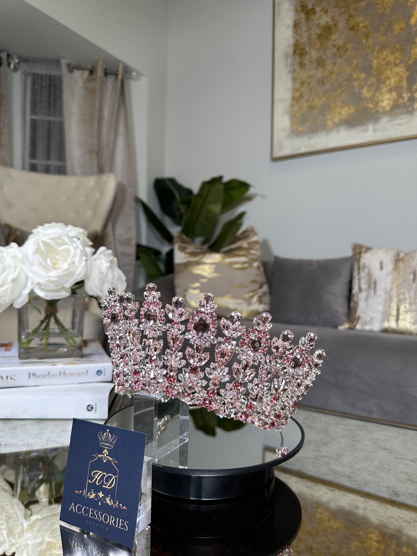 Pink Quinceañera Crown