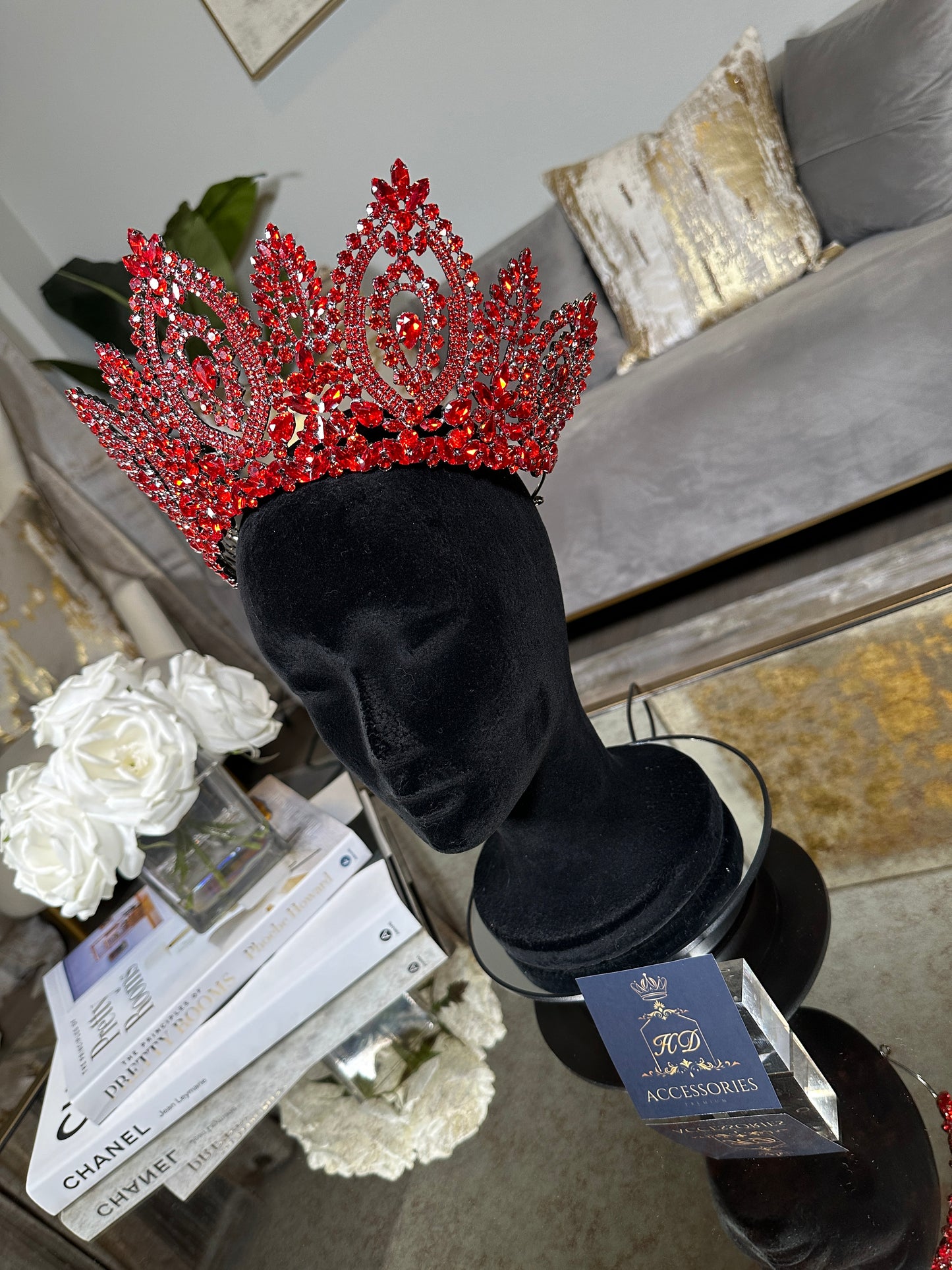 Red Quinceañera Crown