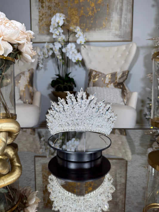Silver Beaded Crown