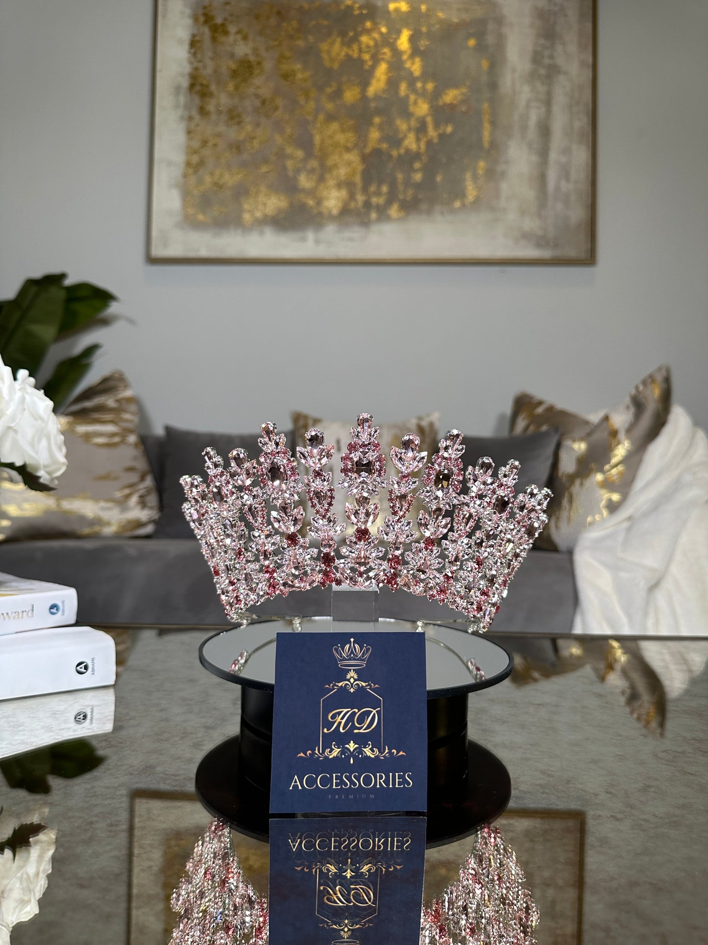 Pink Quinceañera Crown