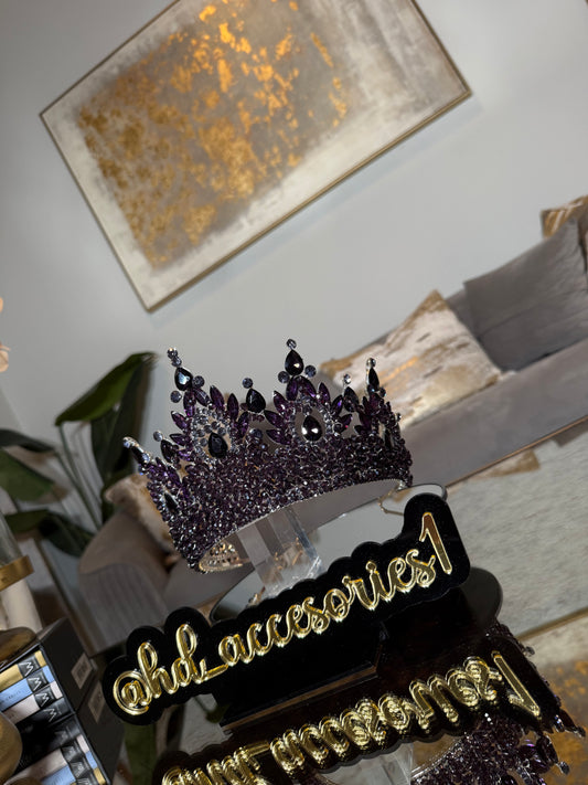 Purple Beaded Crown