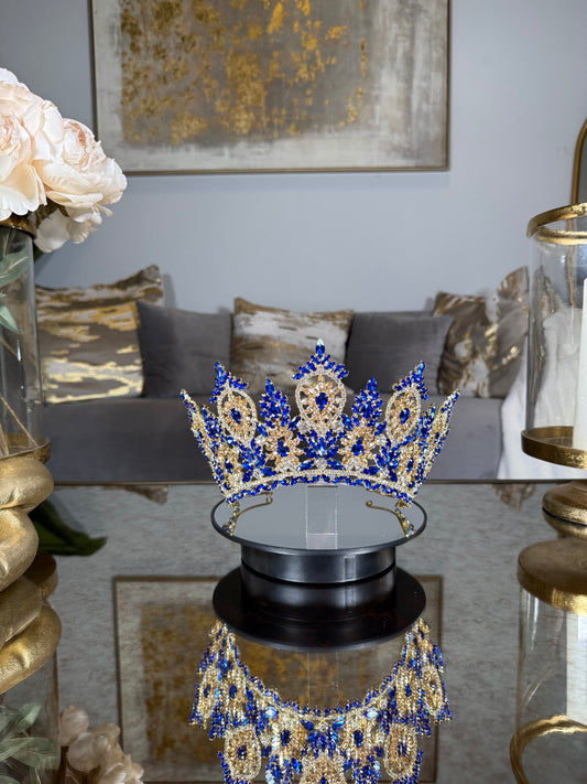 Royal Blue And Gold Crown