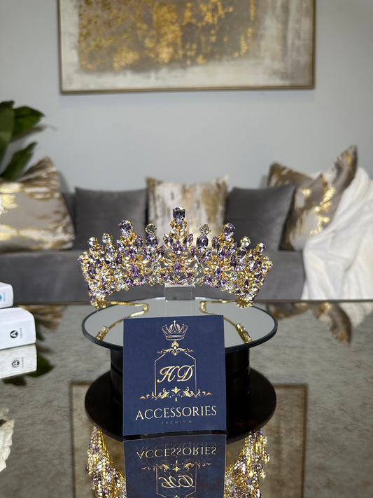 Lilac and Gold Crown